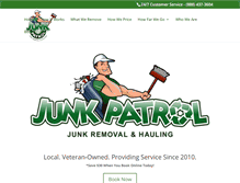 Tablet Screenshot of junk-patrol.com